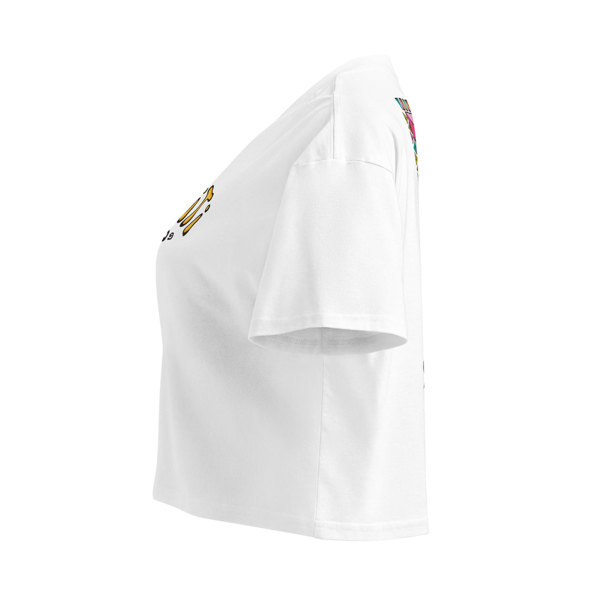 9090 Dot Cropped Tee White ホワイト 9090_TOPS – YZ