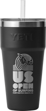 Load image into Gallery viewer, US Open of Surfing YETI Rambler 26 oz Stackable Cup with Straw Lid