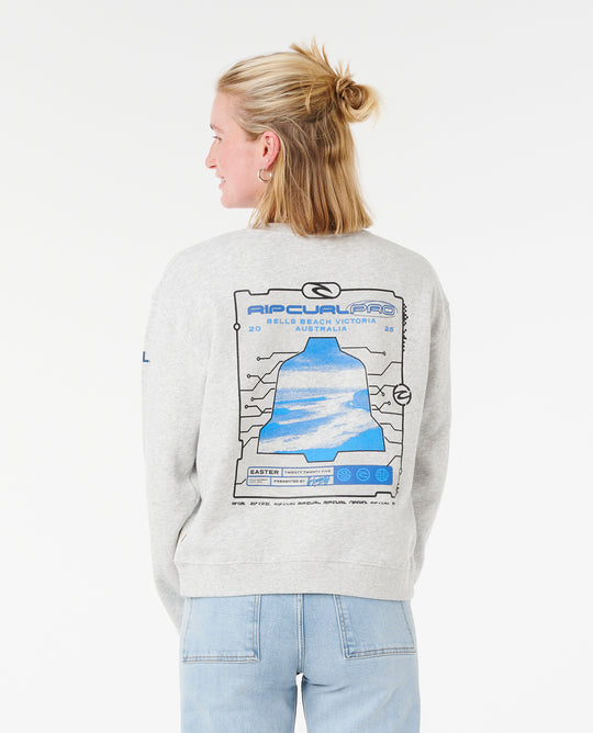 2025 Rip Curl Pro Bells Sweatshirt (Light Grey Heather)