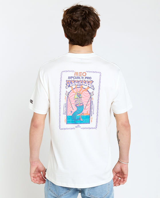2025 MEO Rip Curl Pro Portugal Official Tee (White)