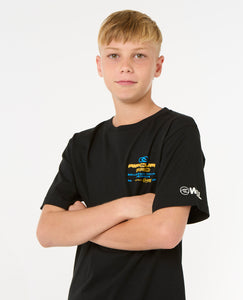 2025 Rip Curl Pro Bells Kids Tee (Black)