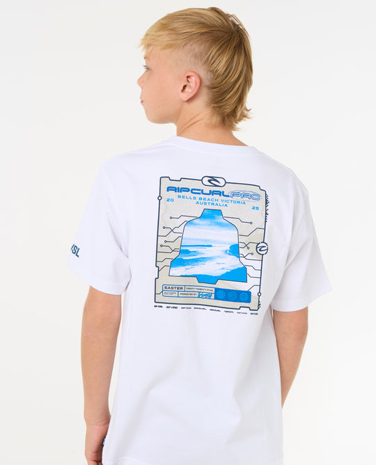 2025 Rip Curl Pro Bells Kids Tee (White)