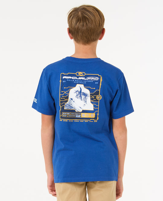 2025 Rip Curl Pro Bells Kids Tee (Electric Cobalt)
