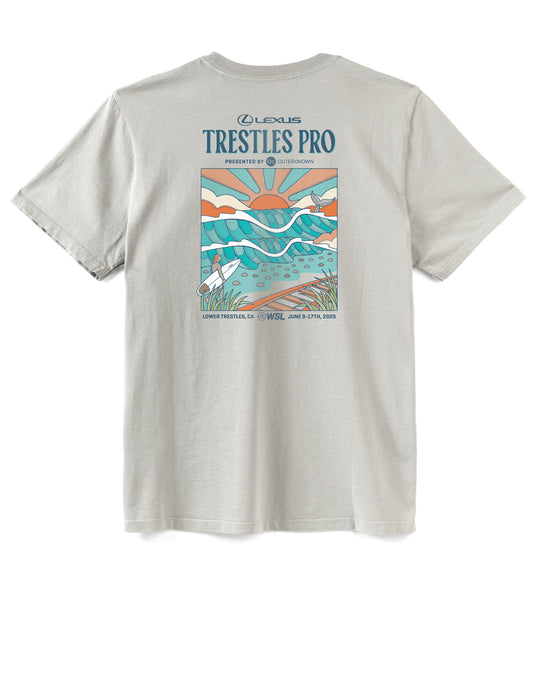 2025 Trestles Pro Pocket Tee (Grey)