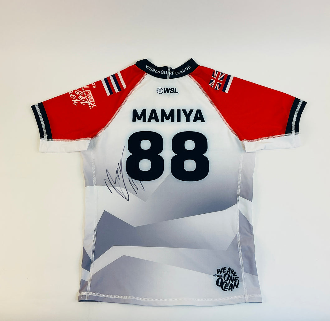 Signed Barron Mamiya Competition Jersey (2023 Hurley Pro Sunset Beach)