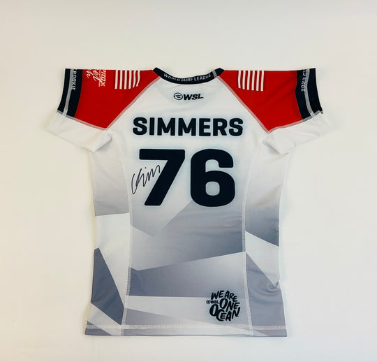 Signed Caitlin Simmers  Competition Jersey (2023 Hurley Pro Sunset Beach)