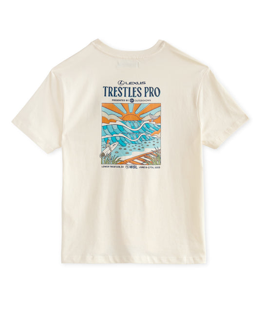 2025 Trestles Pro Women's Relaxed Tee (Natural)
