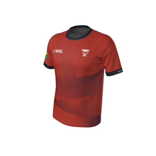 WSL Custom Jerseys WSL Jersey WSL Official Fan Jersey Red. (x 1)