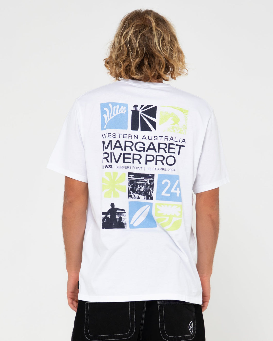 2024 Margaret River Pro Unisex Event Tee (White)