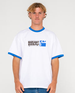 2025 Margaret River Pro Ringer Tee (White)