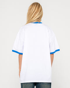 2025 Margaret River Pro Ringer Tee (White)