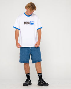 2025 Margaret River Pro Ringer Tee (White)