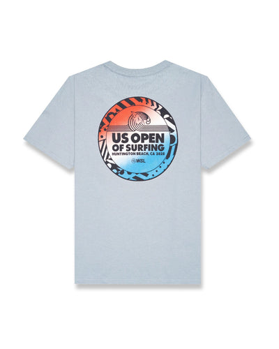 2025 Lexus US Open of Surfing Casino S/S Tee - Stone Blue