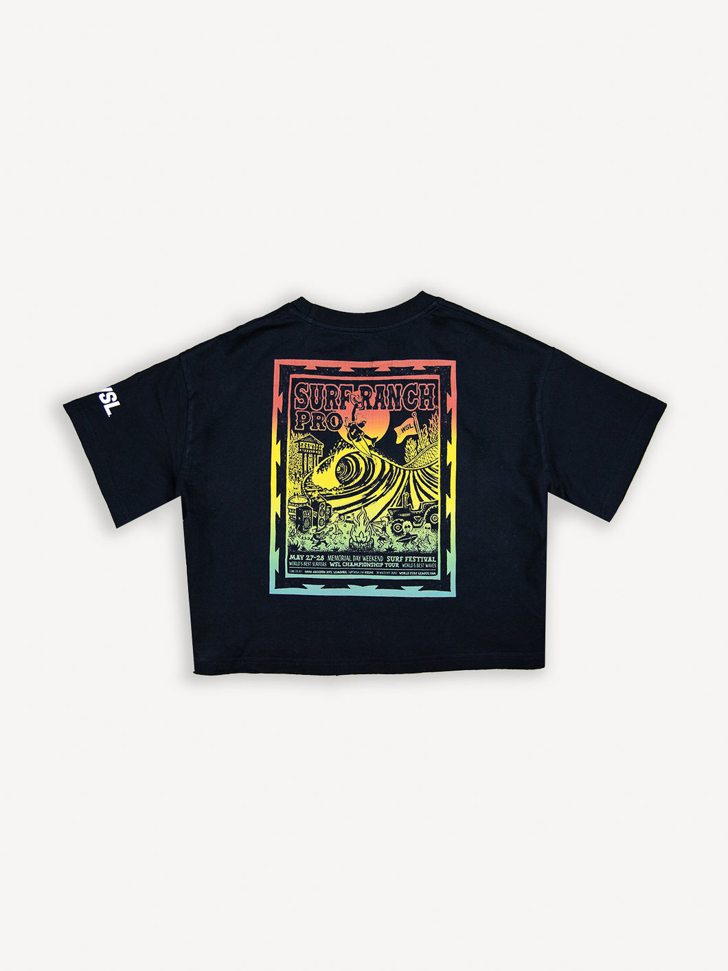 Womens Official 2023 Surf Ranch Pro Crop Tee