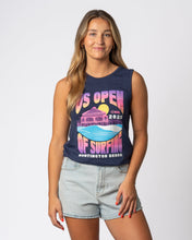 Carregar imagem no visualizador da galeria, 2025 Lexus US Open of Surfing Women&#39;s Daze Tank - Navy