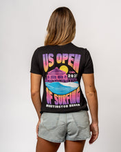 画像をギャラリービューアに読み込む, 2025 Lexus US Open of Surfing  Women&#39;s Daze S/S Tee - Black