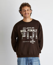 Load image into Gallery viewer, 2025 Lexus WSL Finals Fiji Crewneck (Chocolate)