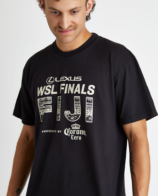 2025 Lexus WSL Finals Fiji Heavyweight Tee (Black)