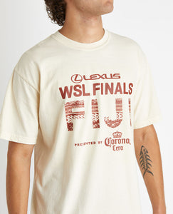 2025 Lexus WSL Finals Fiji Heavyweight Tee (Ivory)