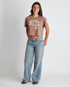2025 Lexus WSL Finals Fiji Crop Tee (Hazy Pink)