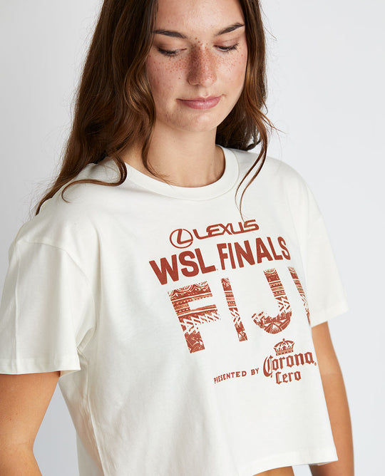 2025 Lexus WSL Finals Fiji Crop Tee (Ecru)
