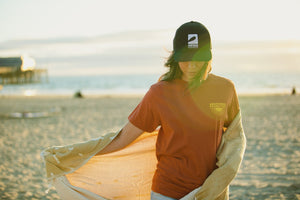 Surfrider Logo Trucker Hat (Black)