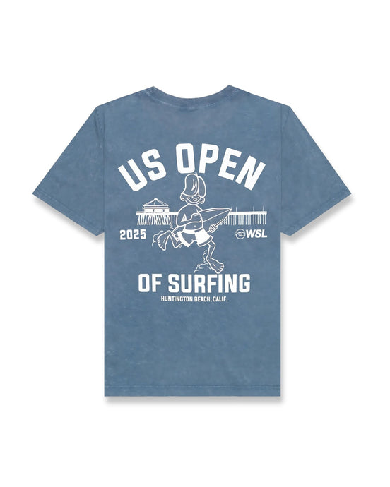 2025 Lexus US Open of Surfing Runner PGMT S/S Tee - Washed Blue