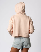 Load image into Gallery viewer, 2025 Lexus US Open of Surfing Women&#39;s Neon Bloom Crop Pullover Hoodie - Pale Pink