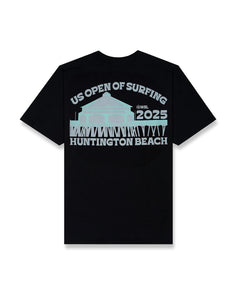2025 Lexus US Open of Surfing Neon Pier S/S Tee - Black