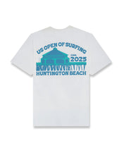 Load image into Gallery viewer, 2025 Lexus US Open of Surfing Neon Pier S/S Tee - White