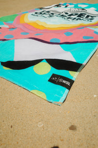 2025 Lexus US Open of Surfing Beach Towel (Slowtide Rainbow)