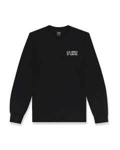 2025 Lexus US Open of Surfing Retro Tower L/S Tee - Black