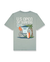 Load image into Gallery viewer, 2025 Lexus US Open of Surfing Retro Tower S/S Tee - Cypress Green