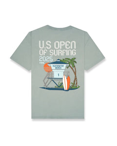 2025 Lexus US Open of Surfing Retro Tower S/S Tee - Cypress Green