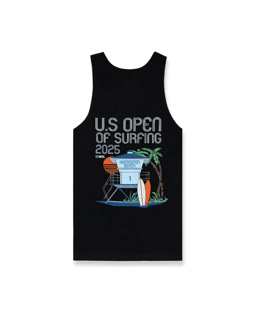 2025 Lexus US Open of Surfing Retro Tower Tank - Black