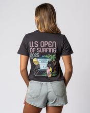 Carregar imagem no visualizador da galeria, 2025 Lexus US Open of Surfing W S/S Tee - Dark Gray