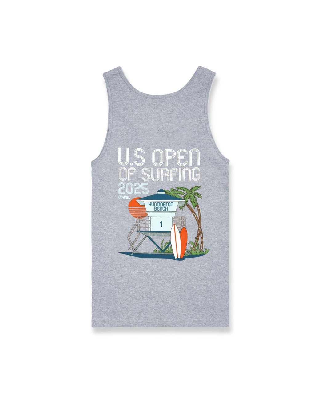 2025 Lexus US Open of Surfing Retro Tower Tank -  Sport Grey