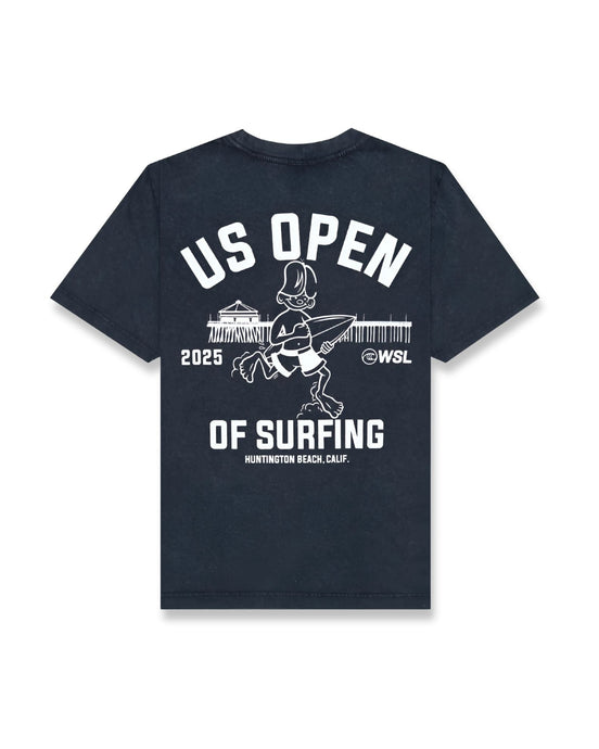 2025 Lexus US Open of Surfing Runner PGMT S/S Tee - Washed Black