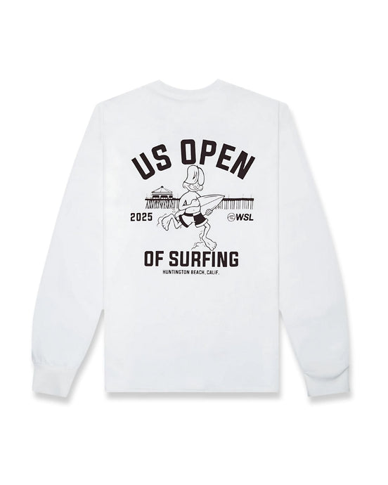 2025 Lexus US Open of Surfing Runner L/S Tee - White