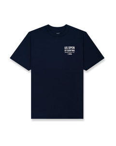 2025 Lexus US Open of Surfing Runner S/S Tee - Navy