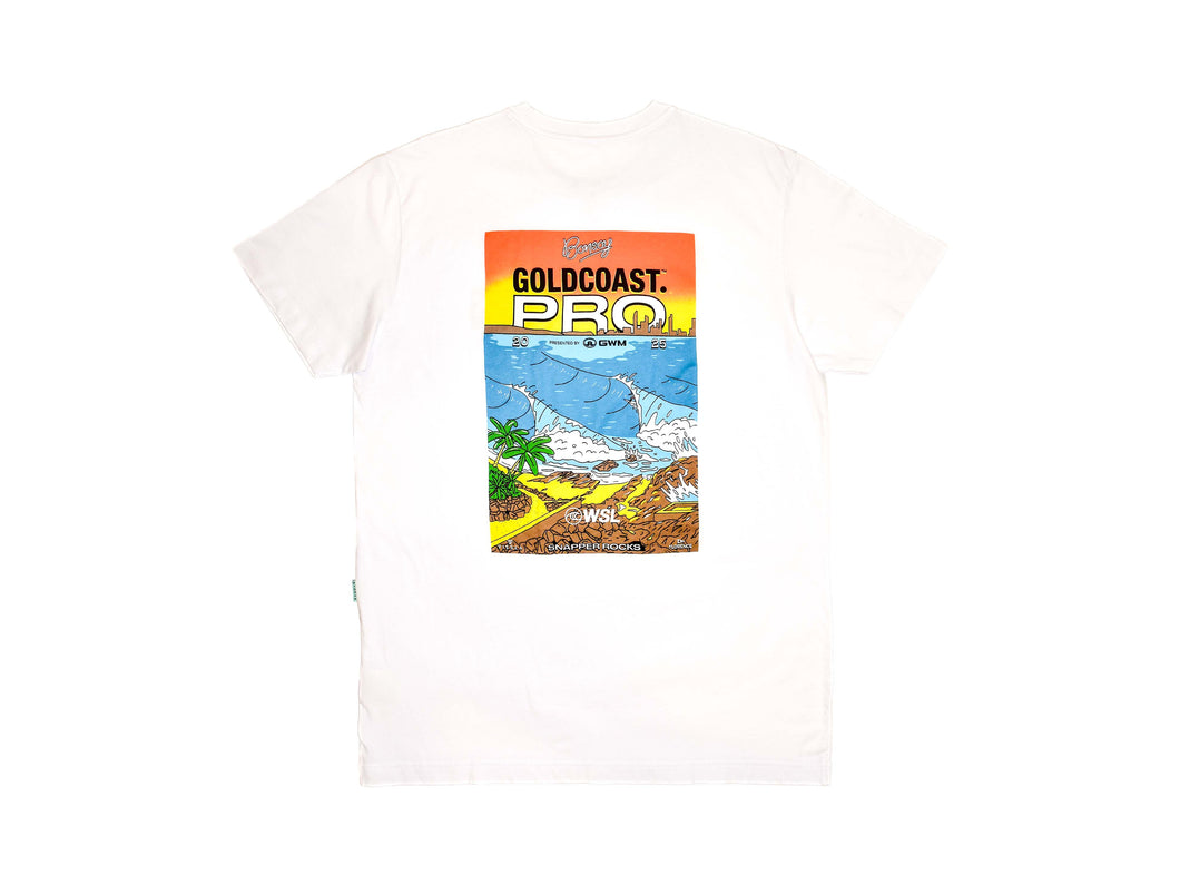 2025 Gold Coast Pro Poster Tee (White)