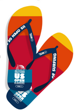 Load image into Gallery viewer, US Open of Surfing Flip Flops