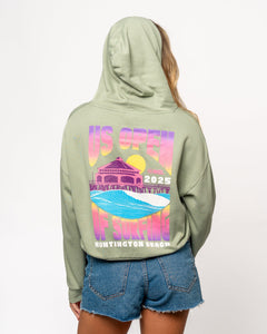 2025 Lexus US Open of Surfing Women's Daze Pullover Hoodie - Sage