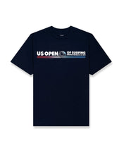 Load image into Gallery viewer, 2025 Lexus US Open of Surfing Stripe S/S Tee - Navy