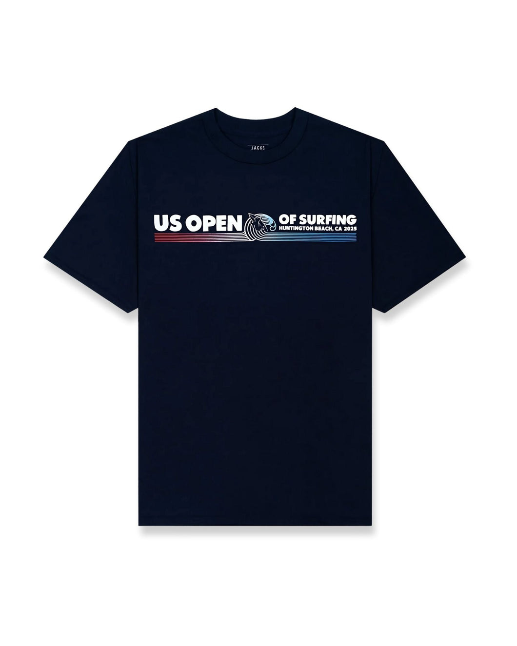 2025 Lexus US Open of Surfing Stripe S/S Tee - Navy