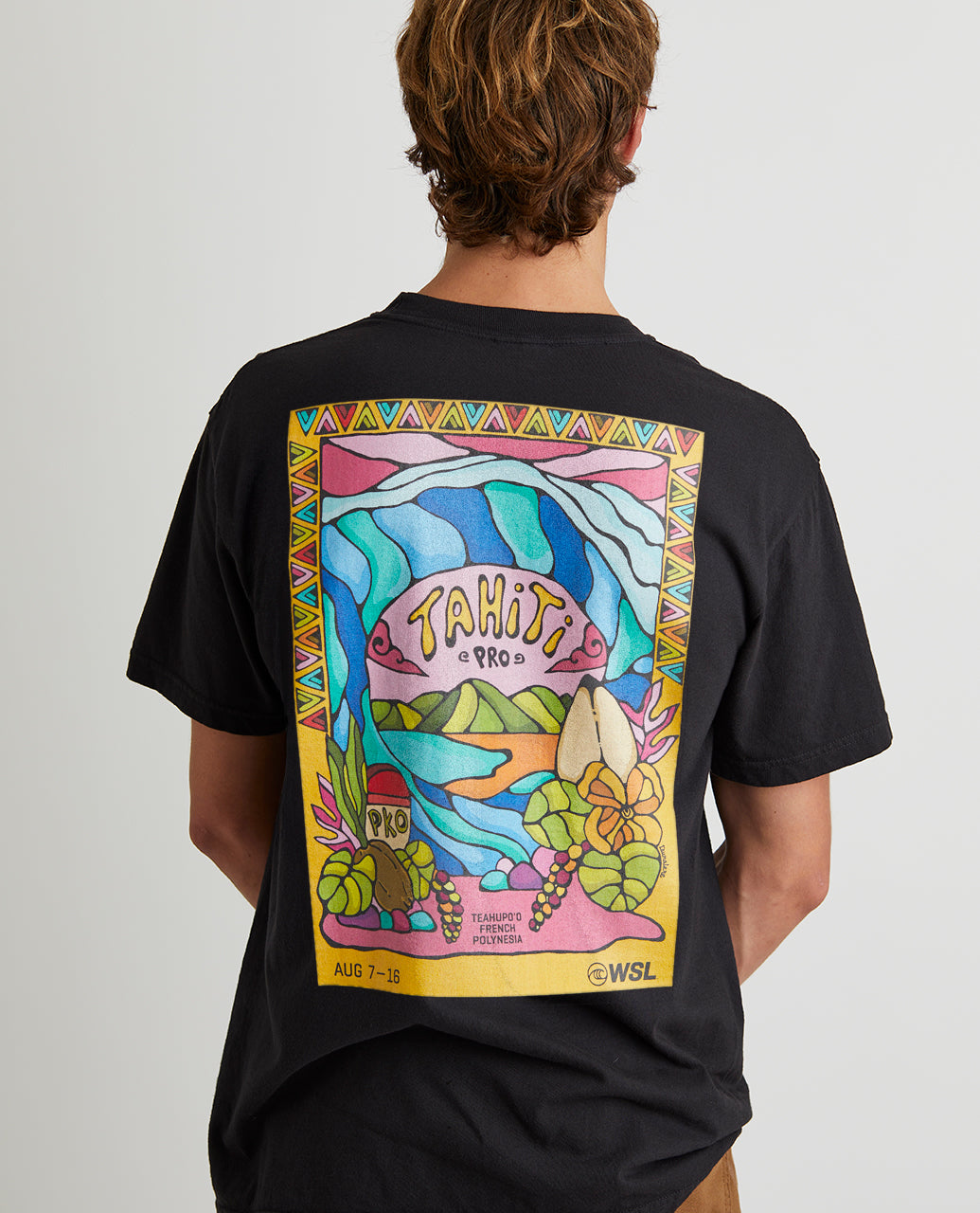 2025 Lexus Tahiti Pro Tee (Black) – World Surf League