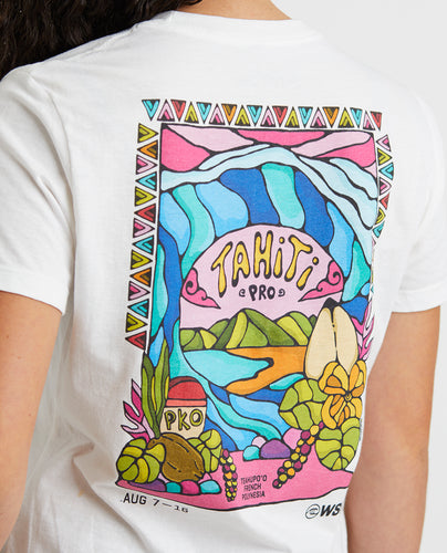 2025 Lexus Tahiti Pro Women's Tee (White)