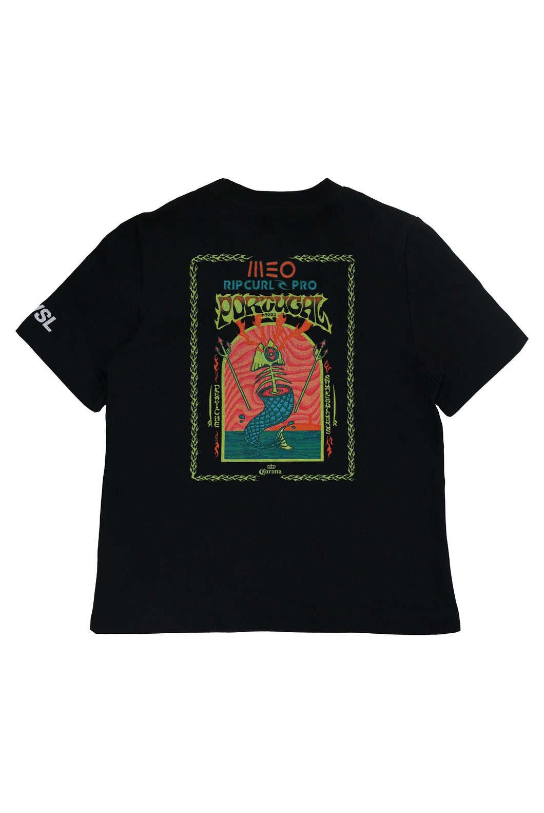 2025 MEO Rip Curl Pro Portugal Women's Relaxed Tee (Black)
