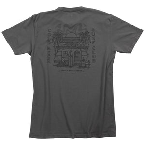 805 X World Surf League Cold Beer Surf Club Tee Heavy Metal