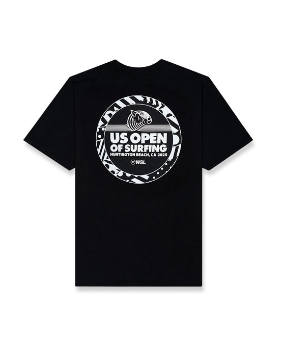 2025 Lexus US Open of Surfing Zebra S/S Tee - Black